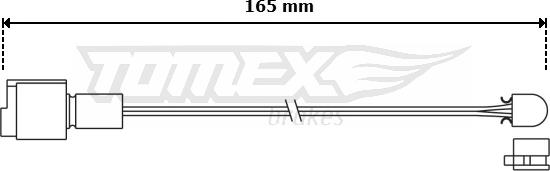 TOMEX brakes TX 30-95 - Contatto segnalazione, Usura past. freno / mat. d'attrito autozon.pro