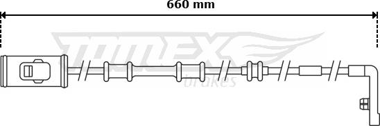 TOMEX brakes TX 30-96 - Contatto segnalazione, Usura past. freno / mat. d'attrito autozon.pro