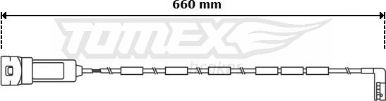 TOMEX brakes TX 30-93 - Contatto segnalazione, Usura past. freno / mat. d'attrito autozon.pro