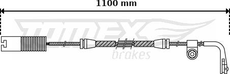 TOMEX brakes TX 30-44 - Contatto segnalazione, Usura past. freno / mat. d'attrito autozon.pro