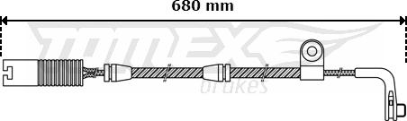 TOMEX brakes TX 30-46 - Contatto segnalazione, Usura past. freno / mat. d'attrito autozon.pro