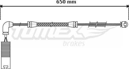 TOMEX brakes TX 30-41 - Contatto segnalazione, Usura past. freno / mat. d'attrito autozon.pro