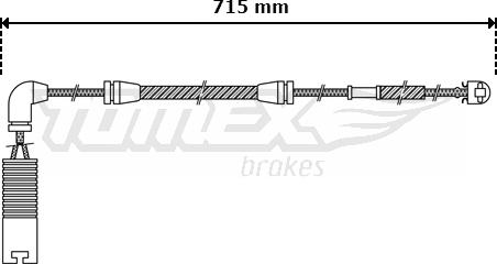 TOMEX brakes TX 30-42 - Contatto segnalazione, Usura past. freno / mat. d'attrito autozon.pro