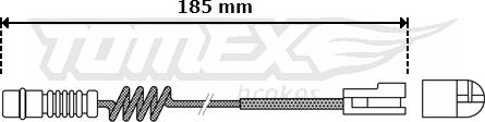 TOMEX brakes TX 30-54 - Contatto segnalazione, Usura past. freno / mat. d'attrito autozon.pro