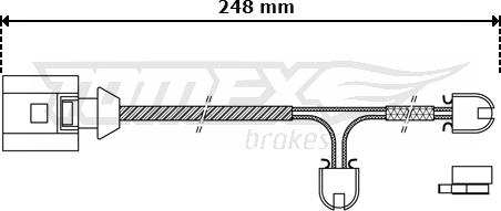 TOMEX brakes TX 30-52 - Contatto segnalazione, Usura past. freno / mat. d'attrito autozon.pro