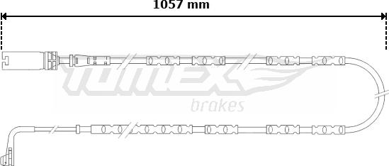 TOMEX brakes TX 30-57 - Contatto segnalazione, Usura past. freno / mat. d'attrito autozon.pro