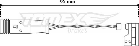 TOMEX brakes TX 30-66 - Contatto segnalazione, Usura past. freno / mat. d'attrito autozon.pro