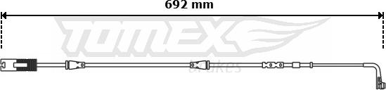 TOMEX brakes TX 30-68 - Contatto segnalazione, Usura past. freno / mat. d'attrito autozon.pro