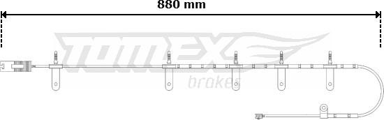 TOMEX brakes TX 30-63 - Contatto segnalazione, Usura past. freno / mat. d'attrito autozon.pro