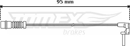 TOMEX brakes TX 30-06 - Contatto segnalazione, Usura past. freno / mat. d'attrito autozon.pro