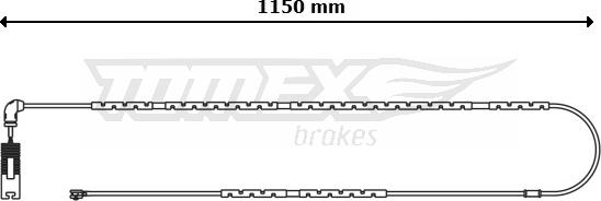 TOMEX brakes TX 30-89 - Contatto segnalazione, Usura past. freno / mat. d'attrito autozon.pro