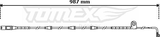 TOMEX brakes TX 30-81 - Contatto segnalazione, Usura past. freno / mat. d'attrito autozon.pro