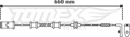 TOMEX brakes TX 30-36 - Contatto segnalazione, Usura past. freno / mat. d'attrito autozon.pro