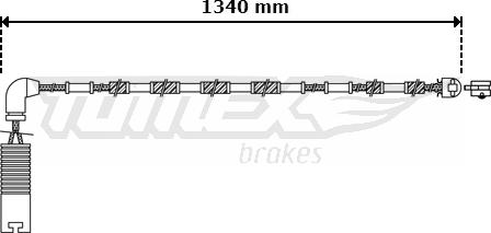 TOMEX brakes TX 30-38 - Contatto segnalazione, Usura past. freno / mat. d'attrito autozon.pro