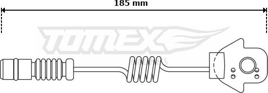 TOMEX brakes TX 30-73 - Contatto segnalazione, Usura past. freno / mat. d'attrito autozon.pro