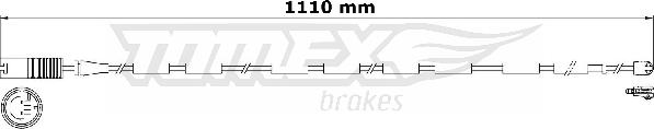 TOMEX brakes TX 31-16 - Contatto segnalazione, Usura past. freno / mat. d'attrito autozon.pro