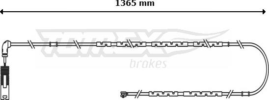 TOMEX brakes TX 31-10 - Contatto segnalazione, Usura past. freno / mat. d'attrito autozon.pro