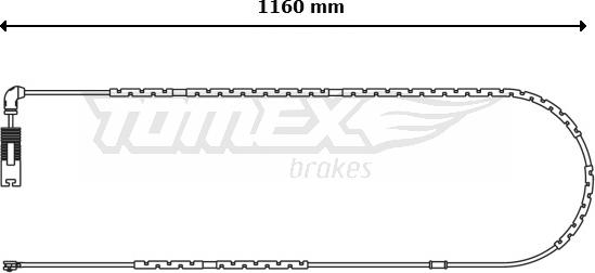 TOMEX brakes TX 31-13 - Contatto segnalazione, Usura past. freno / mat. d'attrito autozon.pro