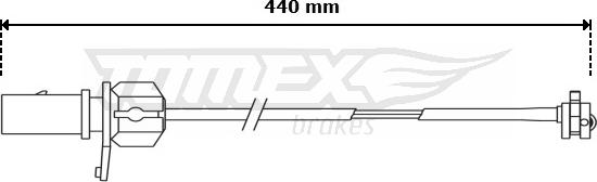 TOMEX brakes TX 31-12 - Contatto segnalazione, Usura past. freno / mat. d'attrito autozon.pro