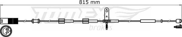 TOMEX brakes TX 31-37 - Contatto segnalazione, Usura past. freno / mat. d'attrito autozon.pro