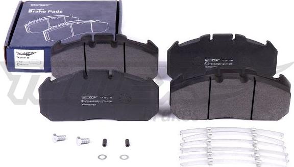 TOMEX brakes TX 29131 00 - Kit pastiglie freno, Freno a disco autozon.pro