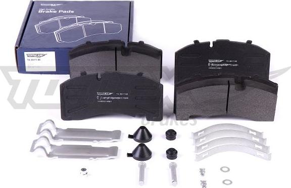 TOMEX brakes TX 29171 00 - Kit pastiglie freno, Freno a disco autozon.pro