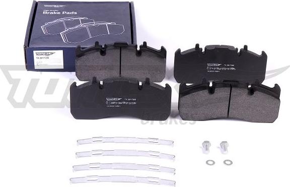 TOMEX brakes TX 29173 00 - Kit pastiglie freno, Freno a disco autozon.pro