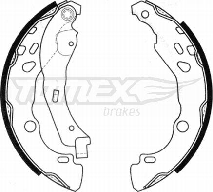 TOMEX brakes TX 20-99 - Kit ganasce freno autozon.pro