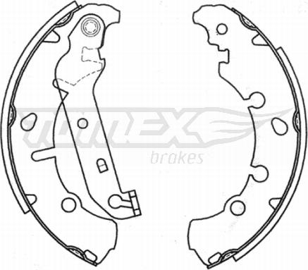 TOMEX brakes TX 20-93 - Kit ganasce freno autozon.pro