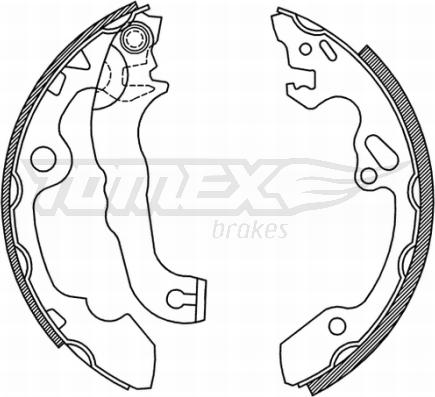 TOMEX brakes TX 20-92 - Kit ganasce freno autozon.pro