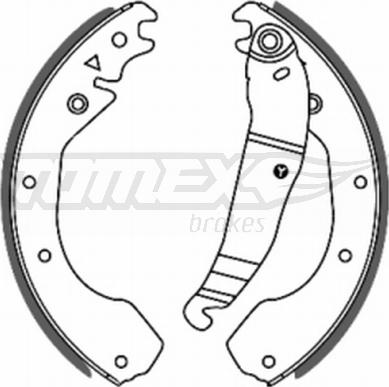 TOMEX brakes TX 20-56 - Kit ganasce freno autozon.pro