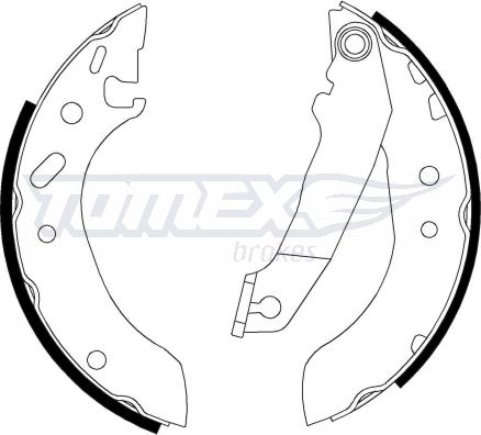 TOMEX brakes TX 20-53 - Kit ganasce freno autozon.pro