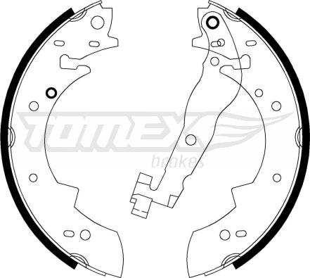 TOMEX brakes TX 20-62 - Kit ganasce freno autozon.pro