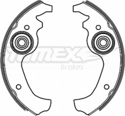 TOMEX brakes TX 20-02 - Kit ganasce freno autozon.pro