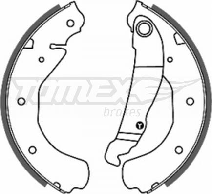 TOMEX brakes TX 20-16 - Kit ganasce freno autozon.pro