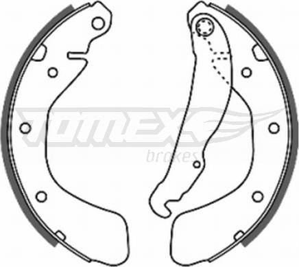 TOMEX brakes TX 20-18 - Kit ganasce freno autozon.pro