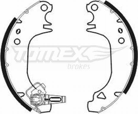 TOMEX brakes TX 20-80 - Kit ganasce freno autozon.pro