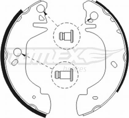 TOMEX brakes TX 20-81 - Kit ganasce freno autozon.pro