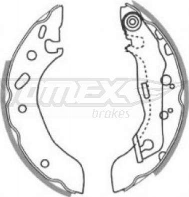 TOMEX brakes TX 20-83 - Kit ganasce freno autozon.pro