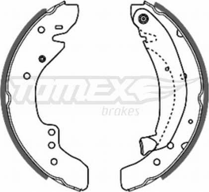 TOMEX brakes TX 20-29 - Kit ganasce freno autozon.pro