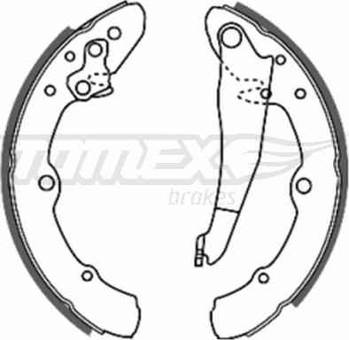 TOMEX brakes TX 20-25 - Kit ganasce freno autozon.pro