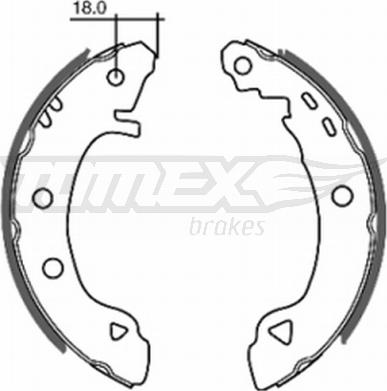 TOMEX brakes TX 20-22 - Kit ganasce freno autozon.pro