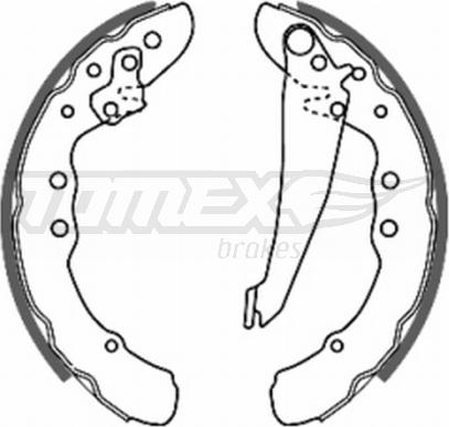 TOMEX brakes TX 20-70 - Kit ganasce freno autozon.pro