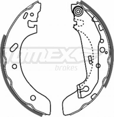 TOMEX brakes TX 20-73 - Kit ganasce freno autozon.pro