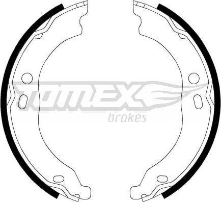 TOMEX brakes TX 21-99 - Kit ganasce freno autozon.pro