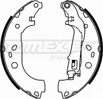 TOMEX brakes TX 21-98 - Kit ganasce freno autozon.pro