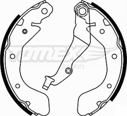 TOMEX brakes TX 21-93 - Kit ganasce freno autozon.pro