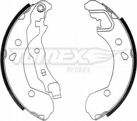 TOMEX brakes TX 21-48 - Kit ganasce freno autozon.pro