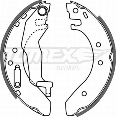 TOMEX brakes TX 21-54 - Kit ganasce freno autozon.pro