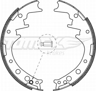 TOMEX brakes TX 21-56 - Kit ganasce freno autozon.pro